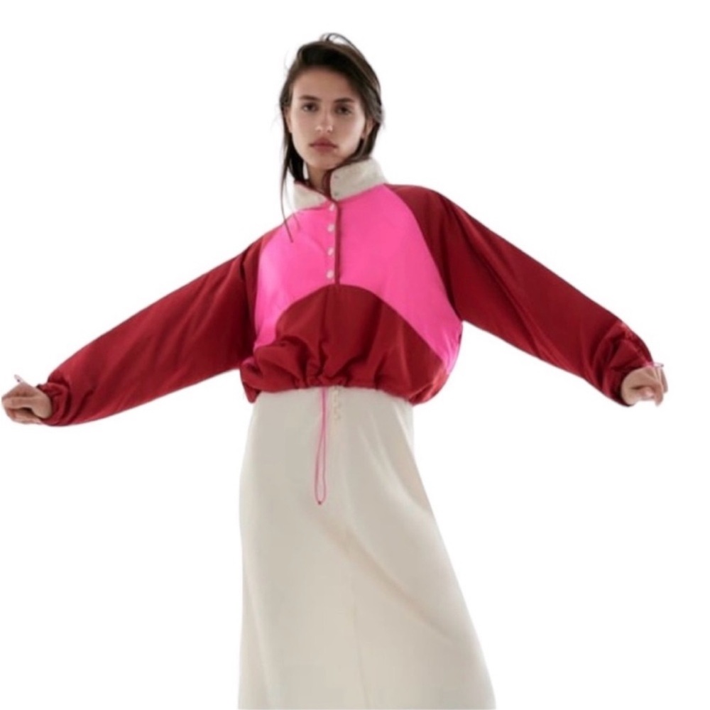 Zara Shearling Colorblock Jacket - image 2